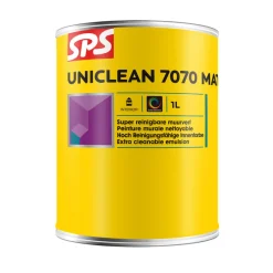 SPS Muurverf Uniclean 7070 Mat Wit/Mengbasis P 1L