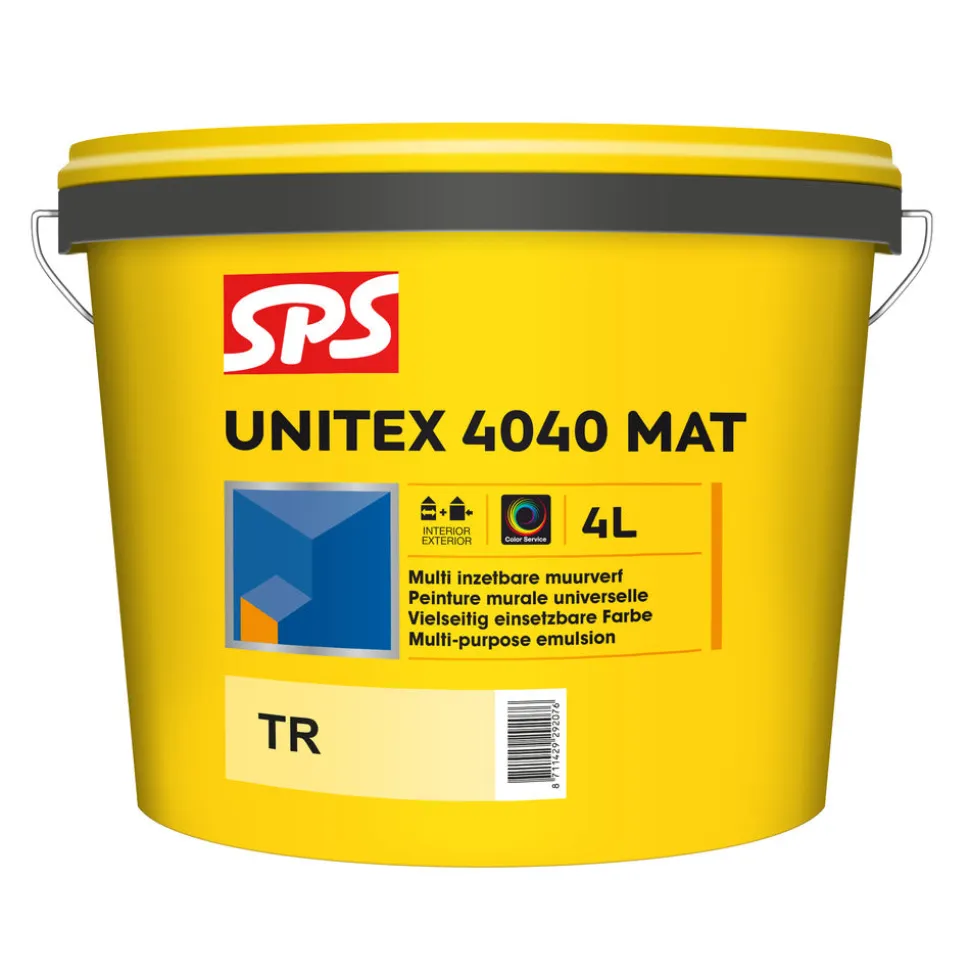 SPS Muurverf Unitex 4040 Mat Mengbasis TR 4L