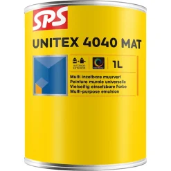 SPS Muurverf Unitex 4040 Mat Mengbasis TR 1L