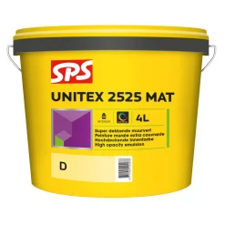 SPS Muurverf Unitex 2525 Mat Mengbasis D 4L