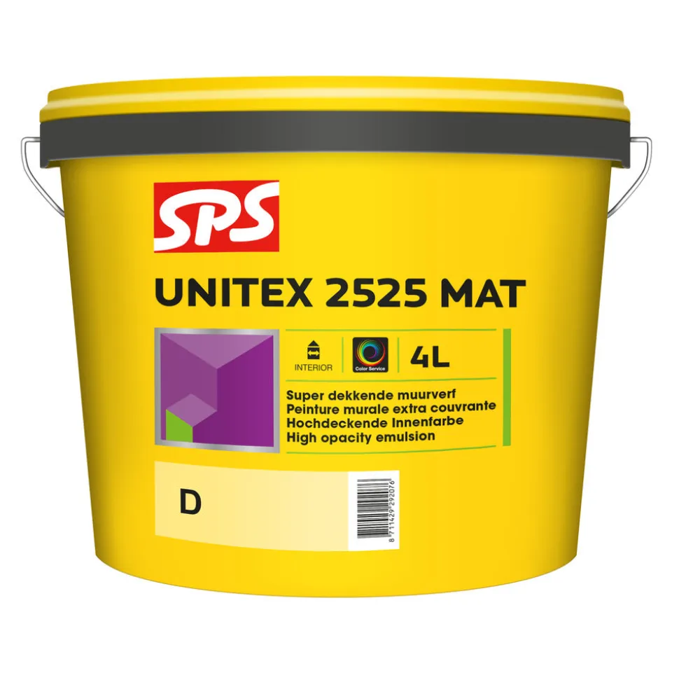SPS Muurverf Unitex 2525 Mat Mengbasis D 4L
