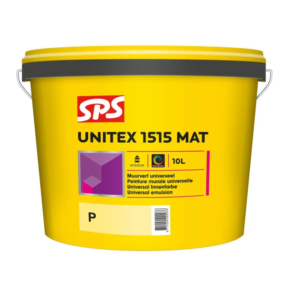 SPS Muurverf Unitex 1515 Mat Wit/Mengbasis P 10L