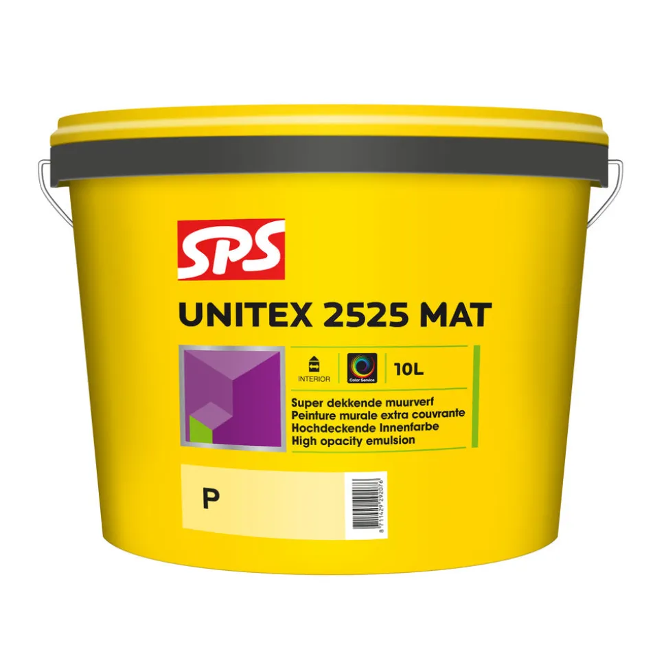 SPS Muurverf Unitex 2525 Mat Wit/Mengbasis P 10L