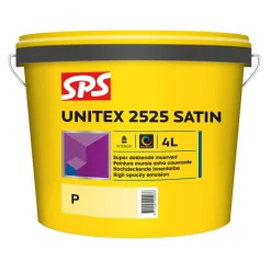 SPS Muurverf Unitex 2525 Zijdeglans Wit/Mengbasis P 4L