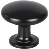 StarX Knop Bol Rond Zwart 29mm