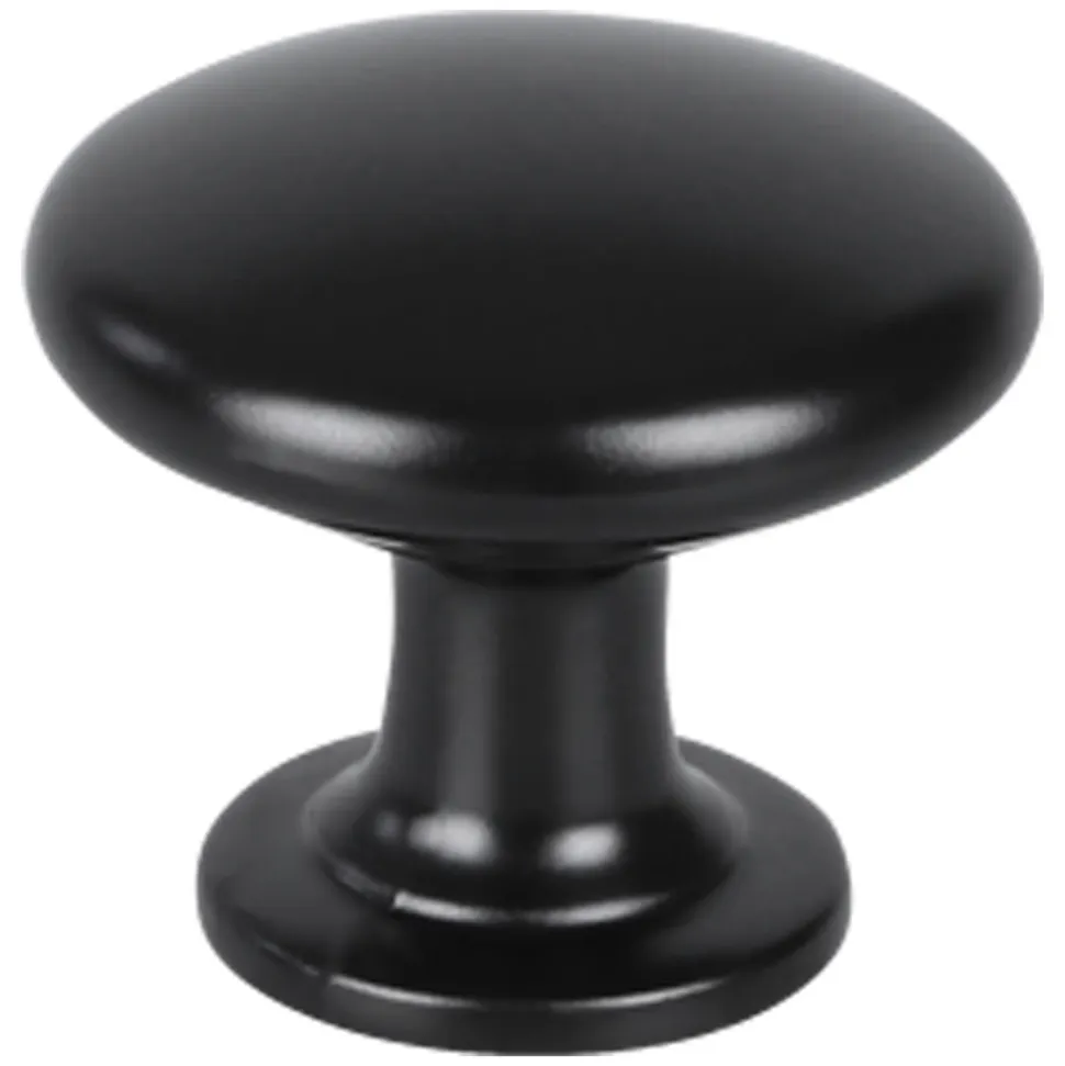 StarX Knop Bol Rond Zwart 29mm