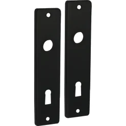 StarX Kortschild SL56 Aluminium Zwart 2stuks