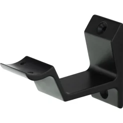 StarX Leuninghouder Aluminium Geanodiseerd Zwart Hol Zadel Rechthoek 65mm