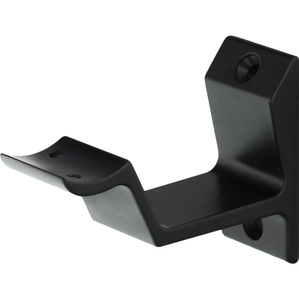 StarX Leuninghouder Aluminium Geanodiseerd Zwart Hol Zadel Rechthoek 65mm