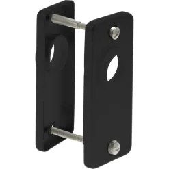 StarX Patentrozet Krukgat Aluminium Zwart 90x41mm 2stuks