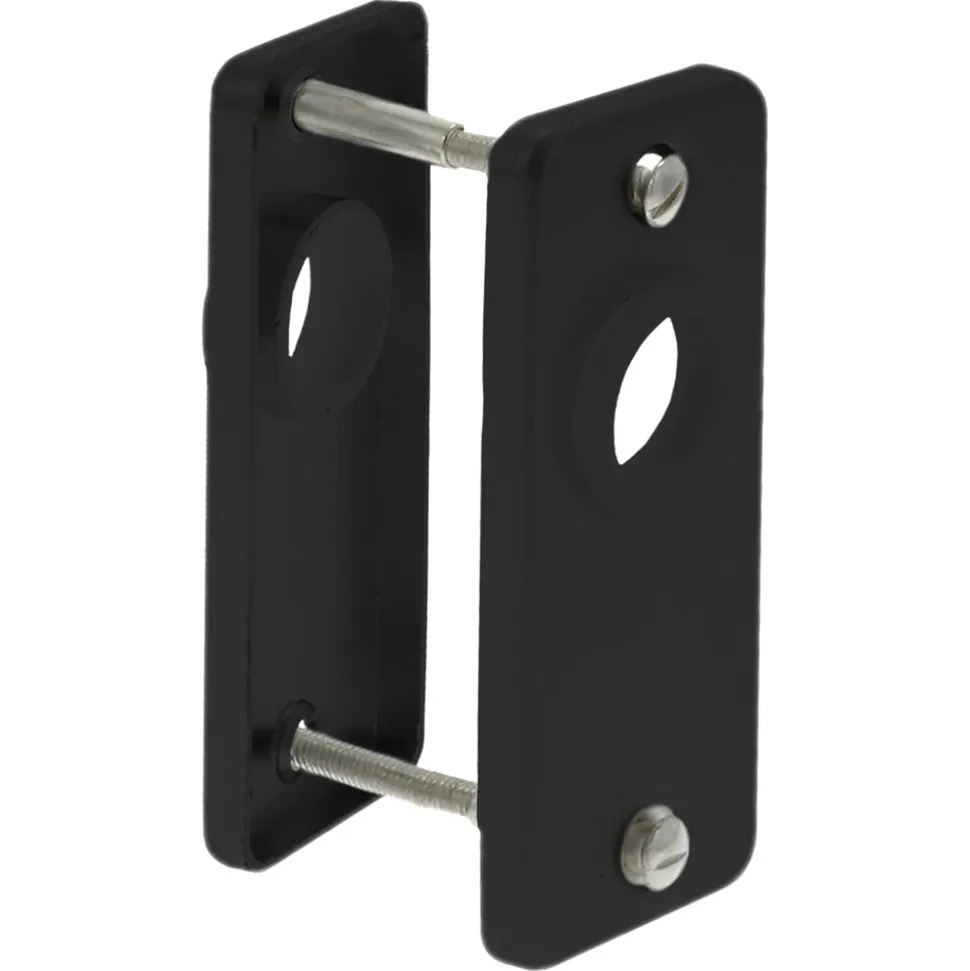 StarX Patentrozet Krukgat Aluminium Zwart 90x41mm 2stuks