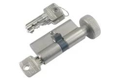 StarX Profielcilinder Vernikkeld 60mm Met Knop SKG2