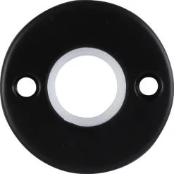 StarX Rondrozet Krukgat Aluminium Zwart diam.  41mm 2stuks