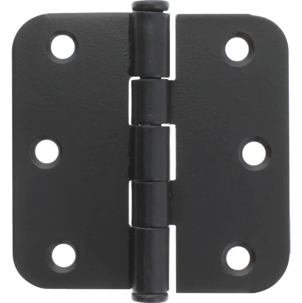 StarX Scharnier Rond Model Met Losse Pen Zwart 76x76mm 2stuks