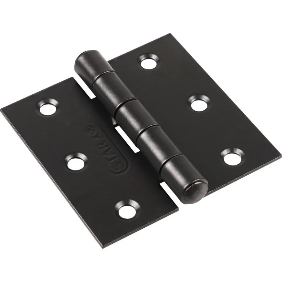 StarX Scharnier Smal Model Met Vaste Pen Zwart 63x63mm 2stuks
