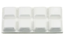 StarX Stootdop Kunststof 18mm Wit Zelfklevend 8stuks