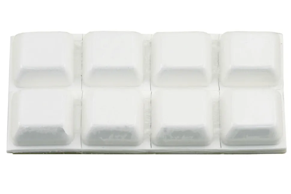 StarX Stootdop Kunststof 18mm Wit Zelfklevend 8stuks