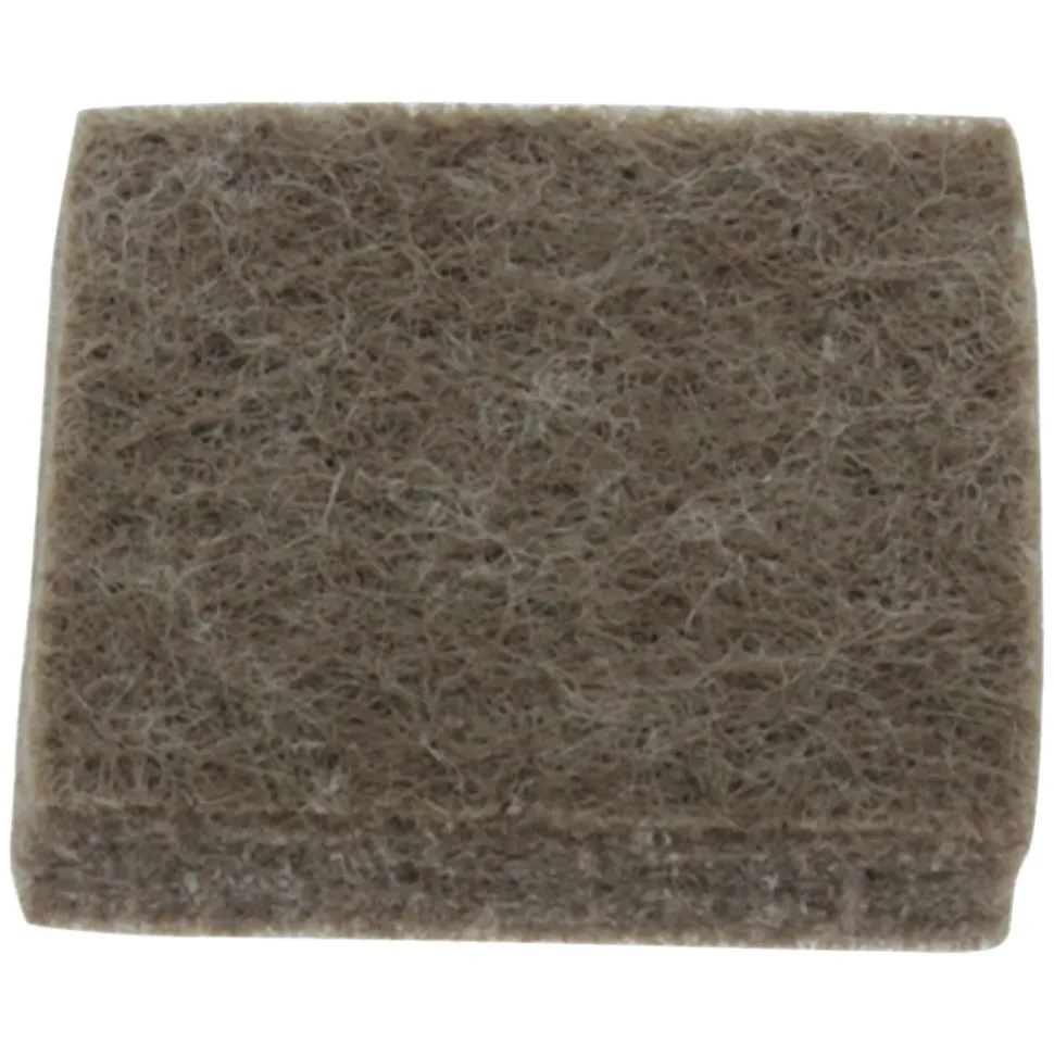 StarX Vilt 25x25mm Bruin Zelfklevend Vierkant 9stuks