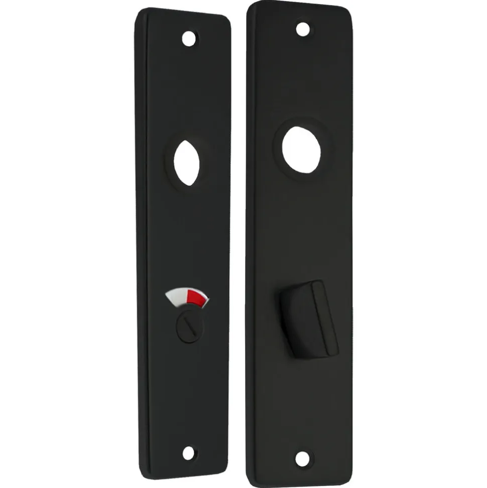 StarX WC Schild 63/8 Aluminium Zwart 180x41mm 2stuks
