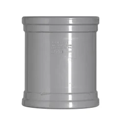 Steekmof PVC 2x manchetmof Ø 125 mm KOMO-keur