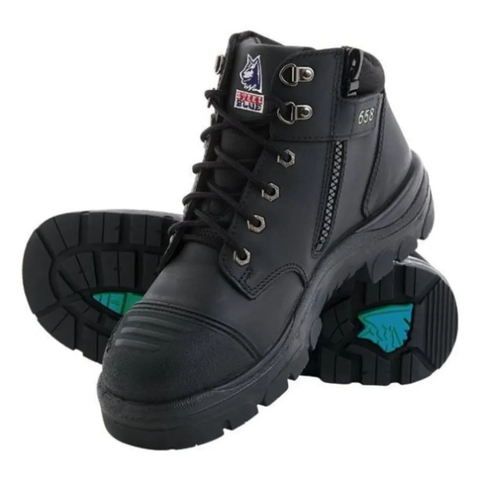 Steel Blue Veiligheidsschoen Parkes Zip S3 Zwart