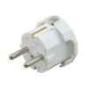 Stekker Wit 38x40x63mm 10/16A Met Zij-Invoer Randaarde