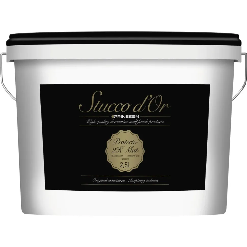 Stucco d'Or Coating Protecto 2K Binnen Mat Transparant 2,5L