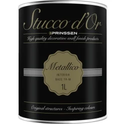 Stucco d'Or Wandafwerking Metallico Binnen Betonlook/Basis TR-M 1L