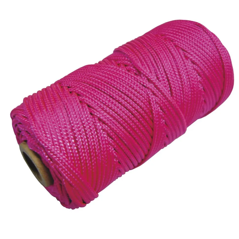 Super Prof Metselkoord Gevlochten 1,5mm PA Fluor Rose Klos 50m
