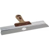 Super Prof Pure Spackmes Aluminium RVS Met lederen-Greep 480mm