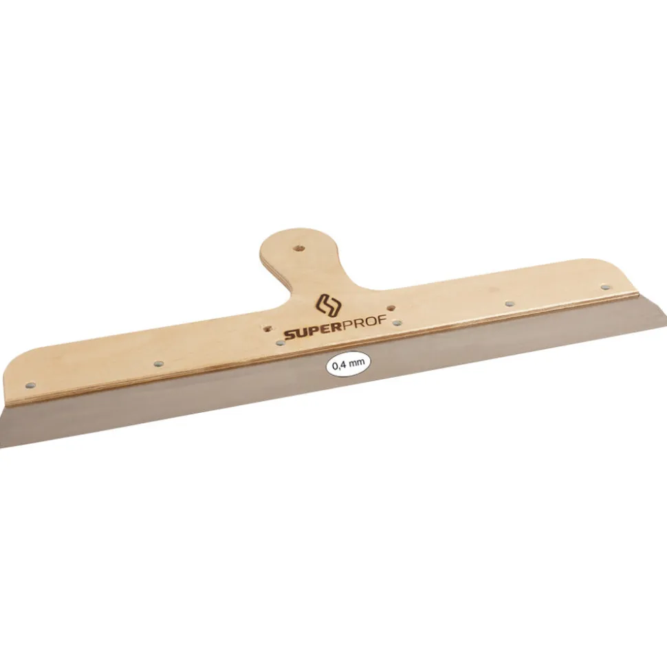 Super Prof Spackmes RVS Met Houten Greep 250mm