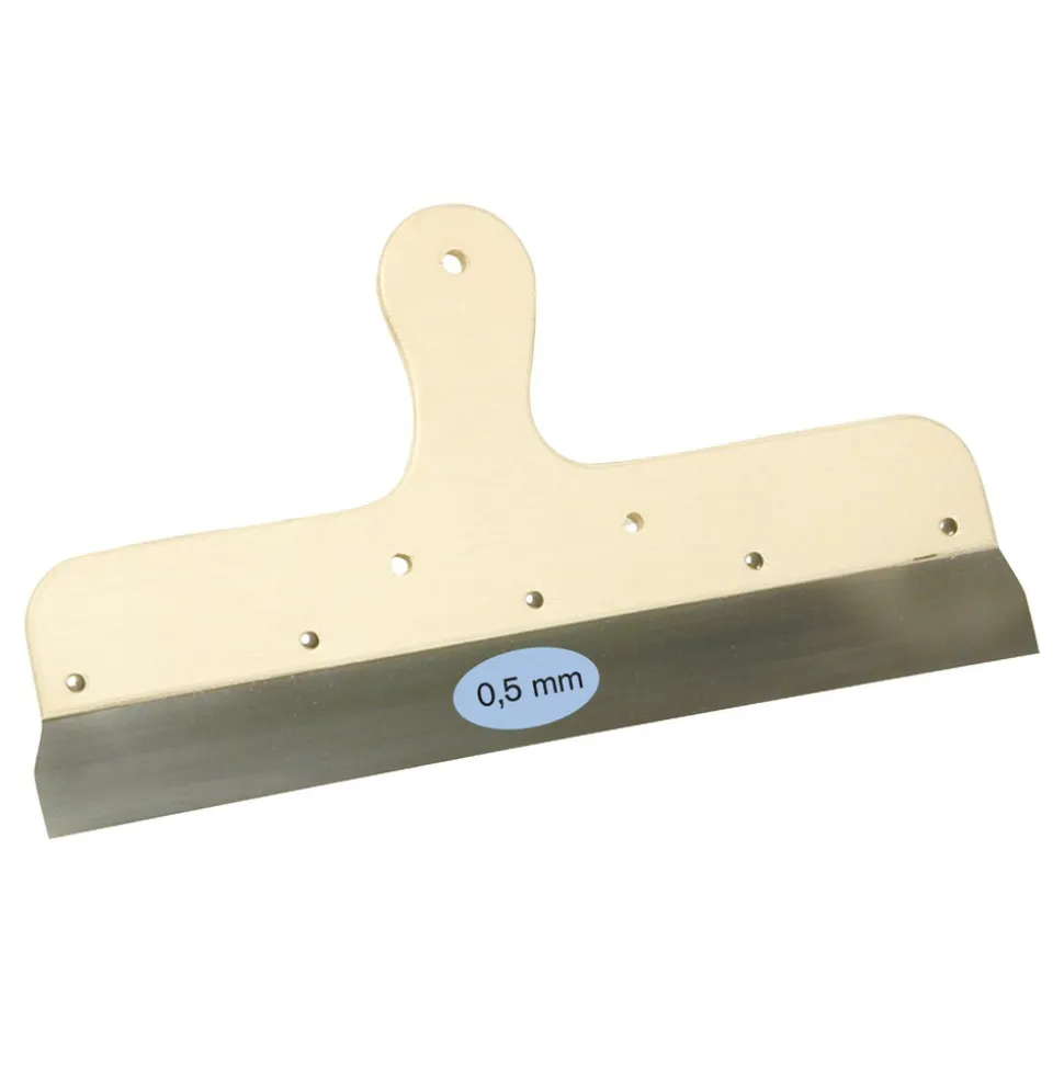 Super Prof Spackmes Staal Met Houten Greep 400mm