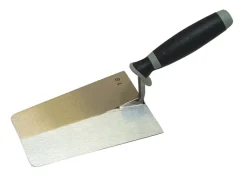 Super Prof Stukadoorstroffel Recht Met Afgeronde Hoeken Supersoft-greep RVS 180mm