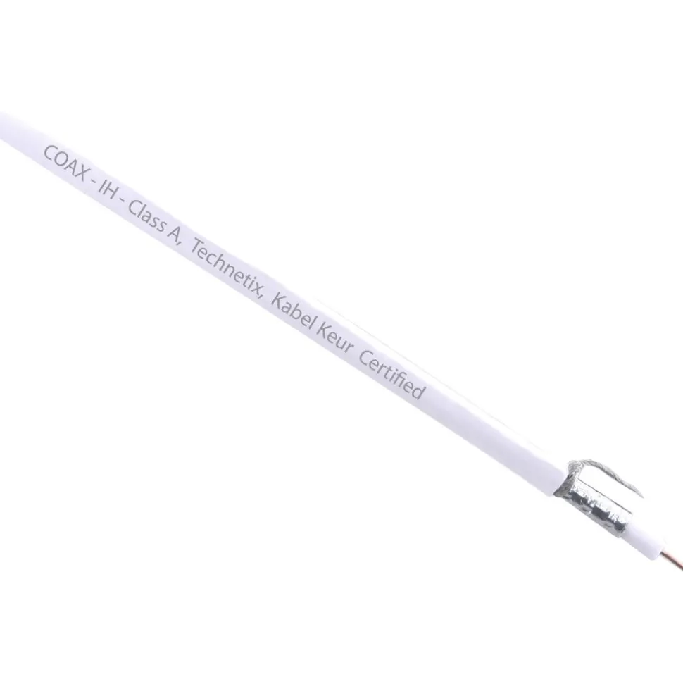 Technetix Coax Kabel Wit Ø7mm2 20m