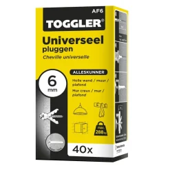 Toggler Alligator Plug Met Flens Nylon 40st