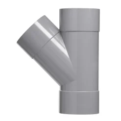 T-Stuk PVC 3x lijmmof wanddikte 3,2 mm Ø 75x75 mm 45° KOMO-keur