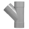 T-Stuk PVC 3x lijmmof wanddikte 3,2 mm Ø 75x50 mm 45° KOMO-keur
