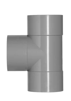 T-Stuk PVC 3x lijmmof wanddikte 3,2 mm Ø 110x50 mm 87° KOMO-keur