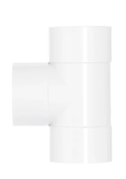 T-Stuk PVC 3x lijmmof Wit wanddikte 3,2 Ø 40x40 mm 90° KOMO-keur