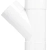 T-Stuk PVC 3x lijmmof Wit wanddikte 3,2 Ø 40x40 mm 45° KOMO-keur