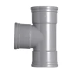 T-Stuk PVC 3x manchetmof Ø 110x110 mm 87° KOMO-keur
