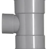 T-Stuk PVC 3x manchetmof Ø 125x110 mm 87° KOMO-keur