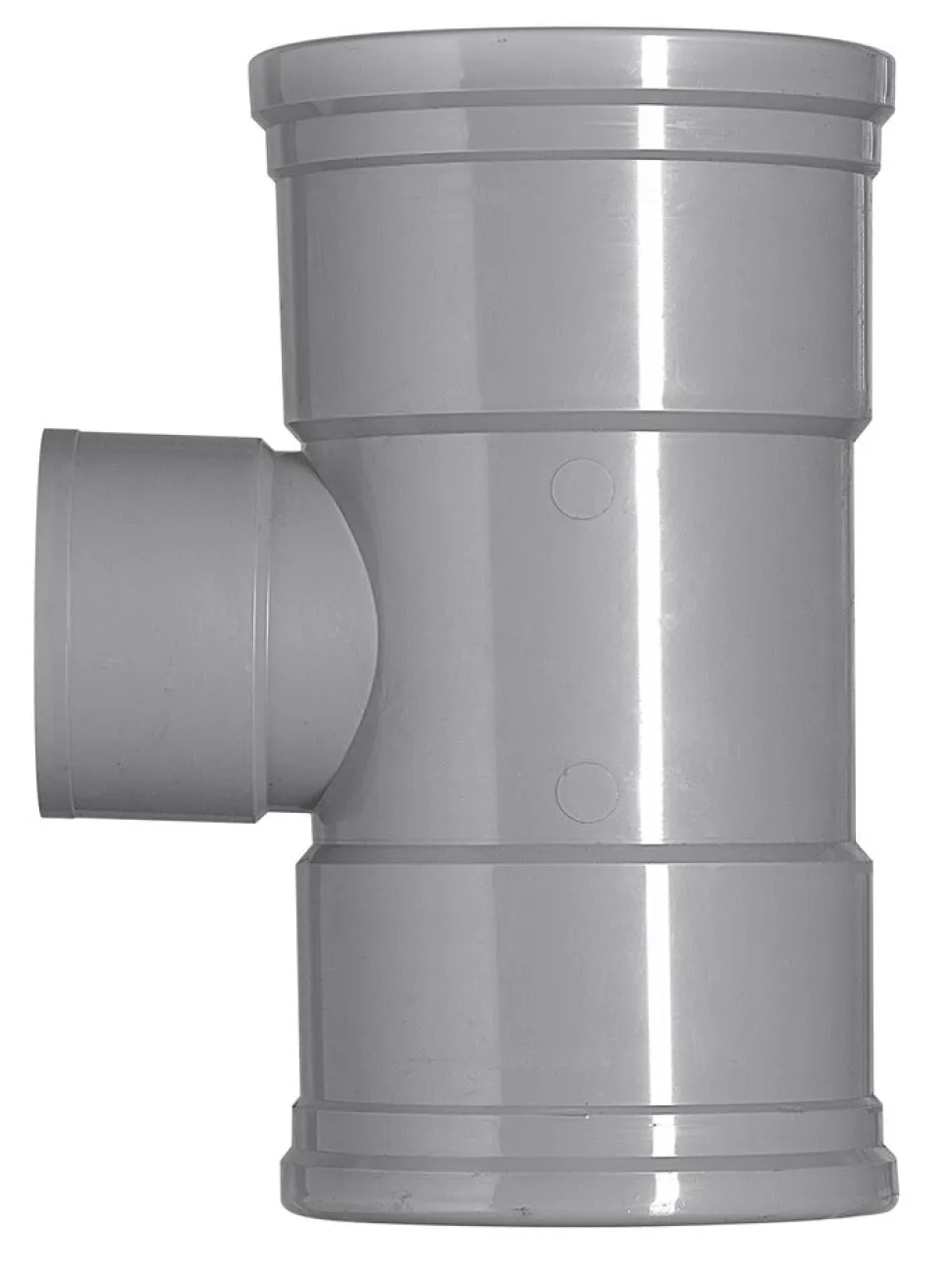 T-Stuk PVC 3x manchetmof Ø 125x110 mm 87° KOMO-keur