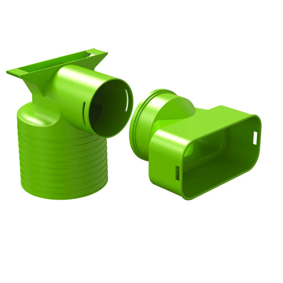 Ubbink Air Excellent Ventieladapter AE55SC 90° Ø125mm