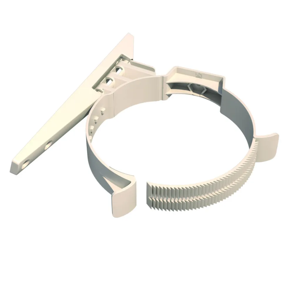 Ubbink Dakbeschotbeugel Polypropyleen Wit 0° Ø100-131mm
