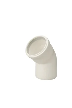 Ubbink Rolux Bocht Enkelwandig Polypropyleen Wit 45° Ø80mm