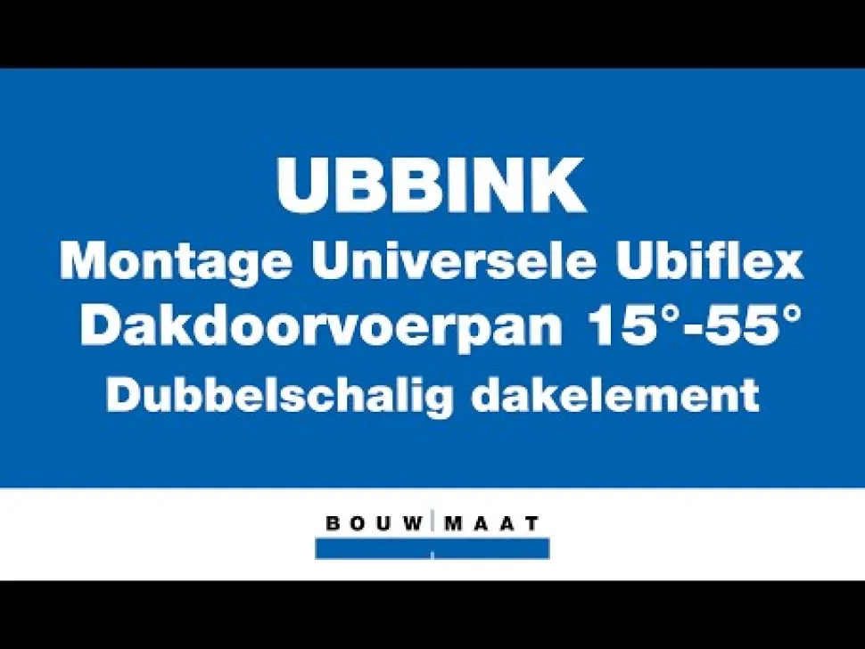 Ubbink Ubiflex Dakdoorvoerpan Zwart 15-55° 500x600mm Ø131mm
