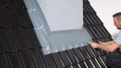 Ubbink Ubiflex Loodvervanger Finio Zwart 25cm x 5m