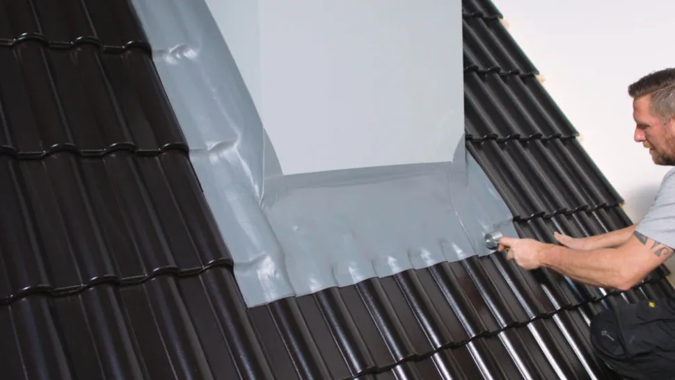 Ubbink Ubiflex Loodvervanger Finio Zwart 25cm x 5m