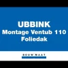 Ubbink Ventub Dakdoorvoer Kunststof Zwart Enkelwandig 0-55° Ø110mm